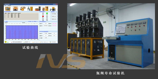 瓶閥壽命試驗機設備及操作軟件界面圖