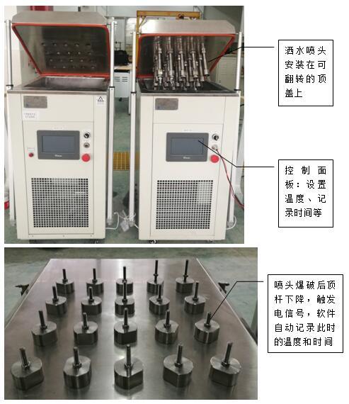 灑水噴頭靜態動作溫度測試裝置安裝及使用說明