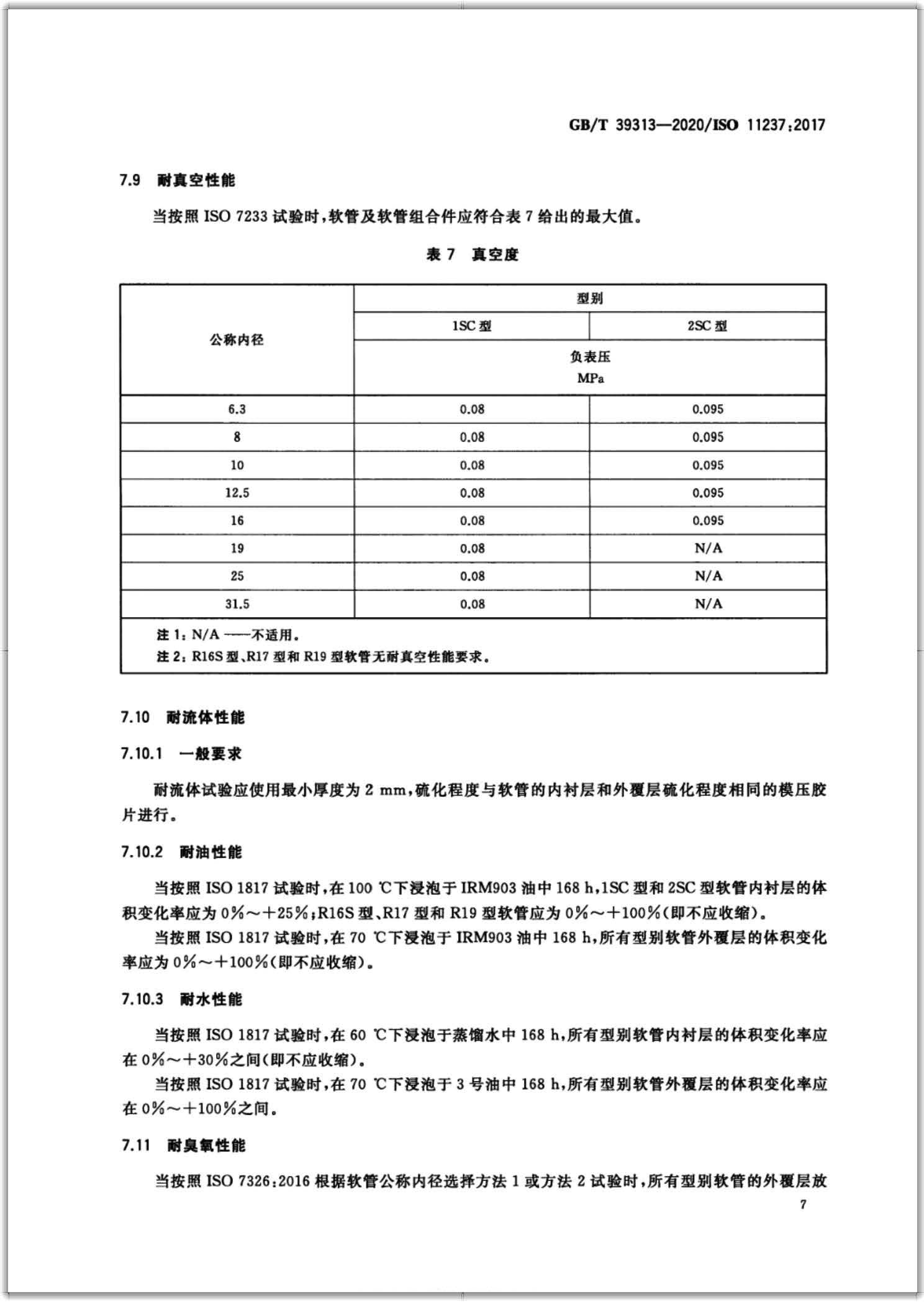 GB∕T 39313-2020 橡膠軟管及軟管組合件 輸送石油基或水基流體用致密鋼絲編織增強液壓型 規范-掃描頁10